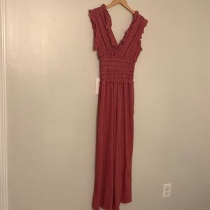 Red + White Jumpsuit